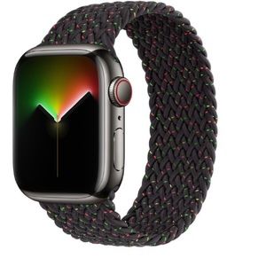 New Apple Watch Band Color Black Unity Braided Solo Loop size 4